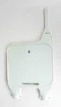 Ufo Plastics Front Number Plate White Motorcycle Street Bike Dirt KT03004-047. Fixed Price $30.00.