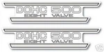 Yamaha 1974 TX500 Dohc Electric Decal Graphic. Fixed Price $13.99.