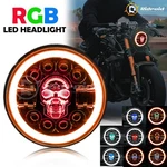 7" Round Led Rgb Headlight For Yamaha Xj Xs 250 400 600 650 750 850 1100 Virago. Fixed Price $42.99.