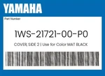 Yamaha Genuine Cover, Side Use For Color Mat Black ( MBL2 / 0582 ) -. Fixed Price $83.82.
