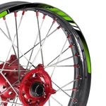 For Yamaha TT-R230 06 07 08 09 21/18 Inch Mx Dirt Bike Green Wheel Stickers D01. Fixed Price $31.45.