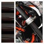 Fork Skins Decals Covers Glossy Carbon Fiber Stickers Yamaha FZ09 FZ07 MT09 MT07. Fixed Price $34.00.