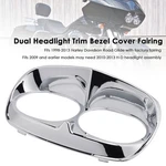 Dual Headlight Trim Bezel Cover Fairing For Road Glide 1998 2013 Chrome. Fixed Price $70.99.