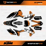 Blk Orange Graphics Kit Fit Ktm 13-15 Sxf Xcf 125 150 200 250 300 450 2014. Fixed Price $99.99.