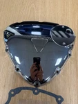 Triumph Bonneville 2017-2022 Chrome Alternator Cover/gasket/badge Part #T1267321. Fixed Price $200.00.