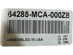 New Oem Honda Louver *PB304P* 64285-MCA-000ZB. Fixed Price $126.19.