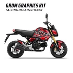 Red Fairing Decal Wrap Kit For Honda Grom 125 2021 2022 2023 Printed. Fixed Price $54.81.