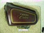 Honda Cm 400 Custom Oem Left Side Cover Brown 83740-447A Sku 8301. Fixed Price $189.00.