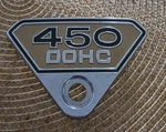 Honda CB450K3 Side Cover Emblem Nos 87130-294-010. Fixed Price $59.95.