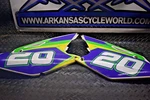 C2-3 Set Plastic Side Covers 04 Kawasaki Bike Free Ship. Fixed Price $37.34.