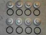 Honda Valve Lash Covers Adjustor Caps Set Of 8 CB350F CB500F CB550 CB750 Show. Fixed Price $45.00.