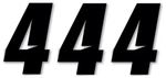 Dcor Slash Plate Number #4 4"H Black 3-PACK. Fixed Price $11.83.