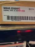 M0648.02A8AMZ - Buell Left Hand Chin Fairing, Sunset Orange. Fixed Price $50.00.