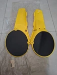 Yamaha 1980-83 YZ125-YZ125G-YZ125H Frame Side Cover L-r Yellow Genuine Nos Japan. Fixed Price $399.99.