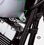 Oem Harley Softail '93-03 Dyna Braided Steel Fuel Tank Crossover Line 63690-00A. Fixed Price $44.95.