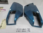 Suzuki GT250 1974 Side Cover Set Right And Left Blue. Fixed Price $98.99.