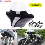 For Harley Flstf Fat Boy Flstn Softail Batwing Fairing Windshield W/ Brackets. Fixed Price $293.53.