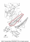 New Oem Yamaha Right Rear Side Cover Panel Blue. Fixed Price $129.95.