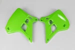 Ufo Green Radiator Covers / Shrouds Kawasaki KX125 90-91. Fixed Price $69.95.