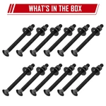 Sparkwhiz 1/2 " X 8 Carriage Kit Includes 12 Bolts Washers & Nuts. Fixed Price $39.99.