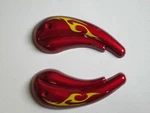 Peace Sports Diablo Chopper TPGS-402 Front Wheel Side Paired Farings Burgundy. Fixed Price $30.00.