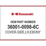 Kawasaki Cover-side,lh,ebony 36001-0098-6C Oem New. Fixed Price $123.60.