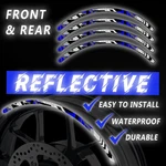 For Honda CBF650 15 16 17 18 19 20 Inch Blue Reflective Wheel Stickers SH25. Fixed Price $40.02.