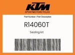 Ktm Genuine Sealing Kit - R14060T. Fixed Price $79.74.
