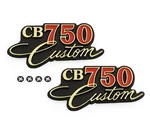 Set Of Side Cover Emblems Honda CB750C Custom 1980-1982 Panel Badge. Fixed Price $78.95.