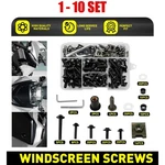 Motorcycle Complete Fairing Bolt Kit Bodywork Screw Nut Set M5 M6 155-1550 Black. Fixed Price $193.71.