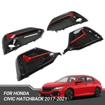 Front & Rear Bumper Fog Light Garnish Covers For 2017-2021 Honda Civic Hatchback. Fixed Price $67.00.