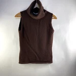 Central Park West Mongolian Cashmere Cowl Neck Sleeveless Sweater Size. Fixed Price $9.75.