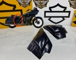 Oem 09-23 Harley Touring Side Covers Fairings Blue Steel. Fixed Price $119.95.