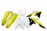 Ufo Yellow, Black Plastic Kit Fits 18-26 RMZ250, RMZ450. Fixed Price $109.95.