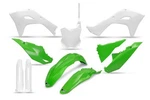 Ufo Complete Plastics 25 Special Green/white #KAKIT231F-444 For Kawasaki. Fixed Price $134.01.