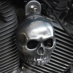 Chrome Dome Aged Aluminum Standard Skull Horn Cover SKU-HA-2. Fixed Price $126.00.