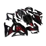 Red Black Fairing Kit For 2024 2025 Kawasaki Ninja EX500 Abs Bodywork. Fixed Price $430.95.