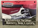 New Kuryakyn 7368 Louvered Chrome Battery Box Covers Goldwing GL1800 2012-UP. Fixed Price $179.87.