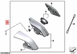 Genuine Bmw K26 0440 0340 Right Rear View Mirror 51167722350. Fixed Price $184.94.