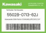 Kawasaki Genuine Cowling,upp,cnt,c.s.f.orange 55028-0713-62J. Fixed Price $99.24.