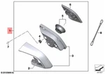New Bmw Genuine K26 0440 0340 Right Rear View Mirror 51167722350. Fixed Price $186.53.
