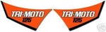 Yamaha 1983 YT125 Tri-moto Side Cover Decals. Fixed Price $19.99.