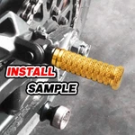 Gold Cnc Anti Slip Front Footpegs M-grip For Razor RSF350 RSF650. Fixed Price $60.48.