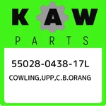 55028-0438-17L Kawasaki Cowling,upp,c.b.orang 55028043817L, New Genuine Oem Part. Fixed Price $938.93.