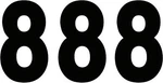 Factory Effex Pro Number 8IN. Black NO.8 #FX02-4368. Fixed Price $16.79.