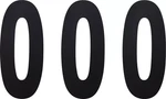 Factory Effex FX02-4470 Standard Number Plate Graphic 8IN #0 Black QTY-3 93. Fixed Price $24.99.