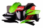 Polisport Plastic Kit Set Green Original Complete Kawasaki KX250F 2013-2016. Fixed Price $149.99.