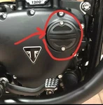 Engine Alternator Acg & Clutch Badge Covers For Triumph Bonneville Pair. Uk. Fixed Price $71.19.