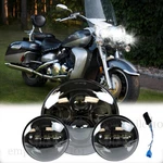 7" Inch Led Headlight +4.5" Passing Lights For Yamaha Royal Star Venture XVZ1300. Fixed Price $52.45.