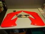 Nos Ufo Plast Red Radiator Shroud Set Honda 2000-? CRF150 HO04619-070. Fixed Price $43.99.